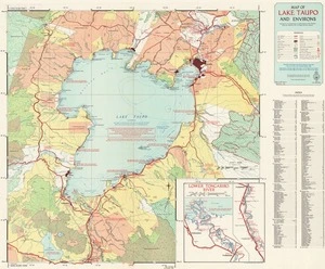 Map of Lake Taupo and environs / D. McCormack.