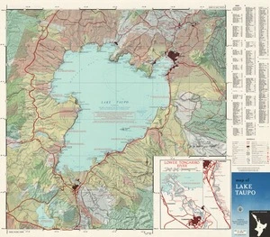 Map of Lake Taupo.