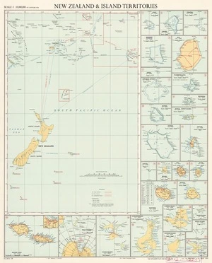 New Zealand & island territories / drawn and published by the Lands and Survey Dept.