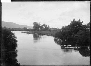 The Waipa River at Ngaruawahia, circa 1910