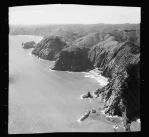 Karekare and Mercer Bay with Piha in the background, Waitakere, Auckland Region