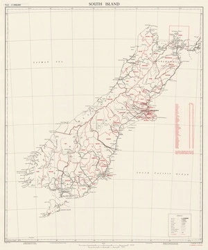 South Island / drawn by Miss W.I. Mumford.