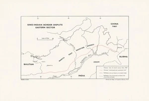 Sino-Indian border dispute, eastern sector / drawn by Dept. of Lands & Survey, N.Z.
