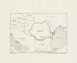 Rumania / drawn by the Department of Lands & Survey.