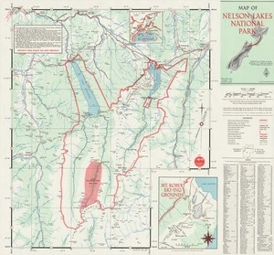 Map of Nelson Lakes National Park  / drawn by D.A. MacMorland.
