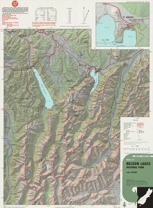 Map of Nelson Lakes National Park.