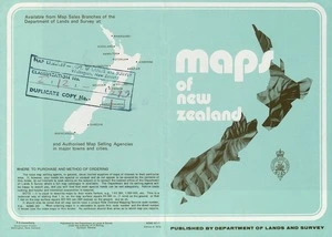 Maps of New Zealand published by Department of Lands and Survey.