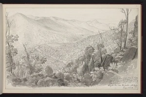 Guérard, Eugen von, 1811-1901: Wonangatta [Wonnangatta] River below the Jonction [Junction] of the Moroka River. Thursday 11. Dec. 60