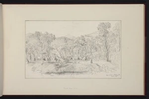 Guérard, Eugen von, 1811-1901: Camp No. XVII on the Wonangatta [Wonnangatta]. 20. Dec. 1860