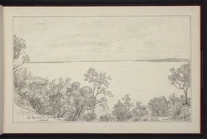 Guérard, Eugen von, 1811-1901: Lake King & Victoria from Tambo Bluff. 12. January 1861
