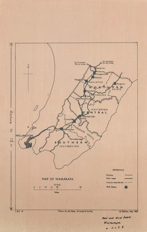 Map of Wairarapa / drawn by the Dept. of Lands & Survey.