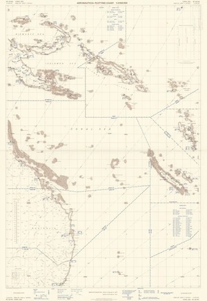 Aeronautical plotting chart 1:3,000,000. Coral Sea.