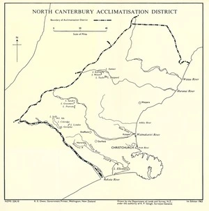 North Canterbury Acclimatisation District / drawn by the Department of Lands and Survey, N.Z.