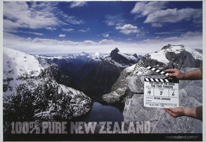 Tourism New Zealand: 100% pure New Zealand. The Lord of the Rings, prod. The Two Towers, Roll 14, Scene 8, Take 6. 16/6/2001 [2002?]