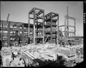 Construction of Mercer Power Station - Photograph taken by Mr Burns