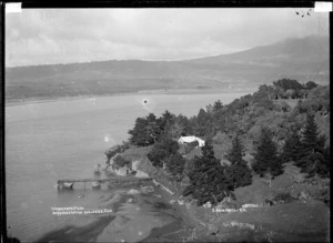Te Akau Homestead on Darrows Station, Te Akau, near Raglan, 1910 - Photograph taken by Gilmour Brothers