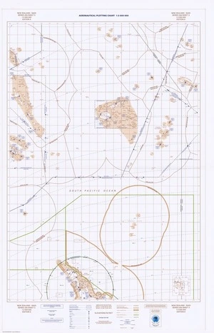 Aeronautical plotting chart 1:3,000,000. New Zealand - Nandi.