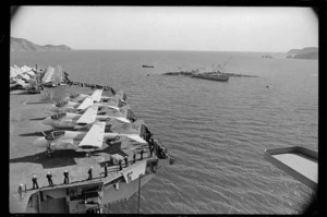 Deck of the aircraft carrier, USS America