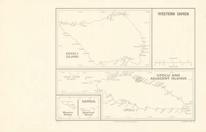 Western Samoa / drawn by the Department of Lands & Survey.