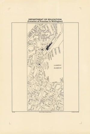 Department of Education (Location of Premises in Wellington) / drawn by Dept. of Lands & Survey.