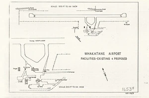 Whakatane airport facilities - existing & proposed.