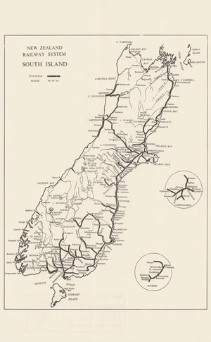 South Island, Railways Road Services / drawn by the Department of Lands & Survey.