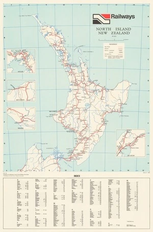 North Island New Zealand / cartography by the Department of Lands & Survey.