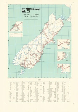 South Island New Zealand / drawn by the Department of Lands & Survey.