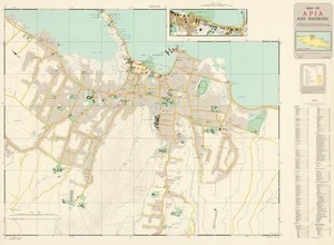 Map of Apia and environs / drawn by E. Iese.