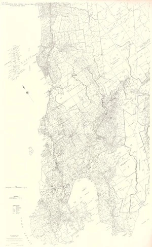 N.Z. cadastral map. Wellington area.