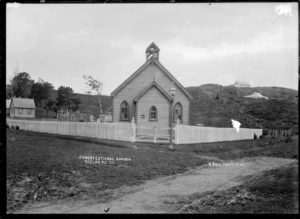 Congregational Church at Raglan, July 1910 - Photograph taken by Gilmour Brothers