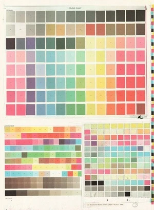 Letrafilm colour chart.
