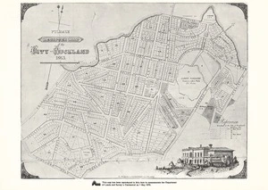 Pulman's register map of the city of Auckland.