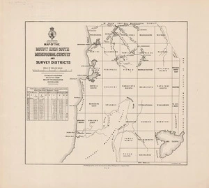 Map of the Mount Eden South Meridional Circuit and Survey Districts / C.R. Pollen, Del.