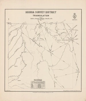 Huiroa Survey District triangulation / H.M. Skeet, Surveyor 1883 ; W. Gordon del.