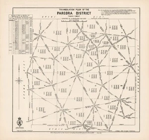 Triangulation plan of the Pareora District : Timaru Circuit / surveyed by H. Maitland Aug. 1879 ; drawn by W. Hamilton, Christchurch.