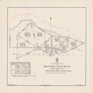 Triangulation plan of Waitohi District / surveyed by John A. Connell Octr. 1877 ; drawn by E.M. Metcalfe.
