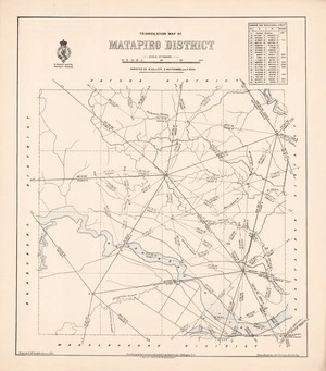 Triangulation map of Matapiro District / surveyed by W. Hallett, G. Whitcombe and F. Rich ; drawn by H. McCardell, January, 1893.