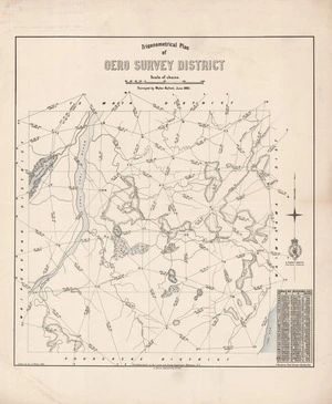Trigonometrical plan of Oero Survey District / surveyed by Walter Hallett, June 1883 ; drawn by Geo. P. Wilson, 1892.