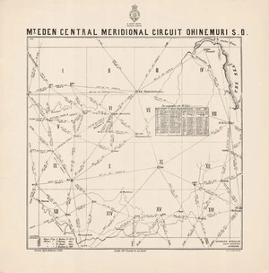 Mt Eden Central meridional circuit, Ohinemuri S. D / drawn by E. Bellairs, 1895.