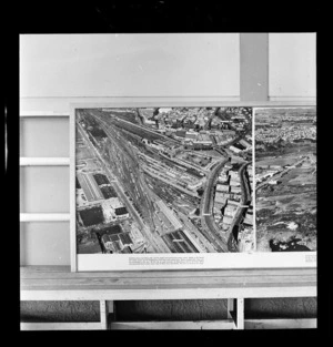 Railway yards, Auckland, photograph used in the Changing Auckland Exhibition