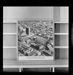 Photographic montage of Civic Square, Auckland, photograph used in the Changing Auckland Exhibition