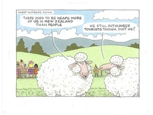 Sheep numbers-tourist numbers