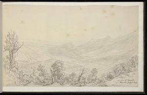 Guérard, Eugen von, 1811-1901: View from Mt. Bismarck near Marysville. Fryday 13 Dec.78
