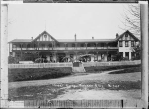 View of the hotel, Pipiriki House, near the Whanganui River