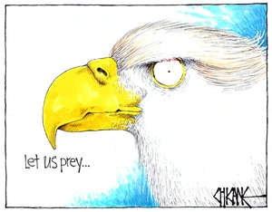 American eagle 'preys'