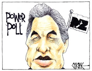 Power poll - Winston Peters and the New Zealand First flag