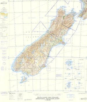 South Island-New Zealand operational navigation chart, 1:1,000,000