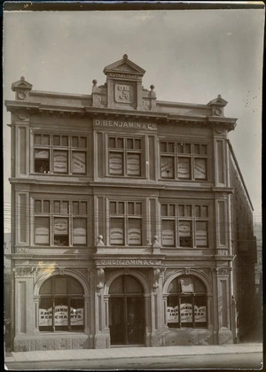 Building of D Benjamin & Co, Jervois Quay, Wellington.