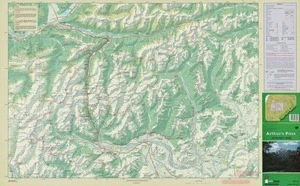 Parkmap Arthur's Pass National Park.